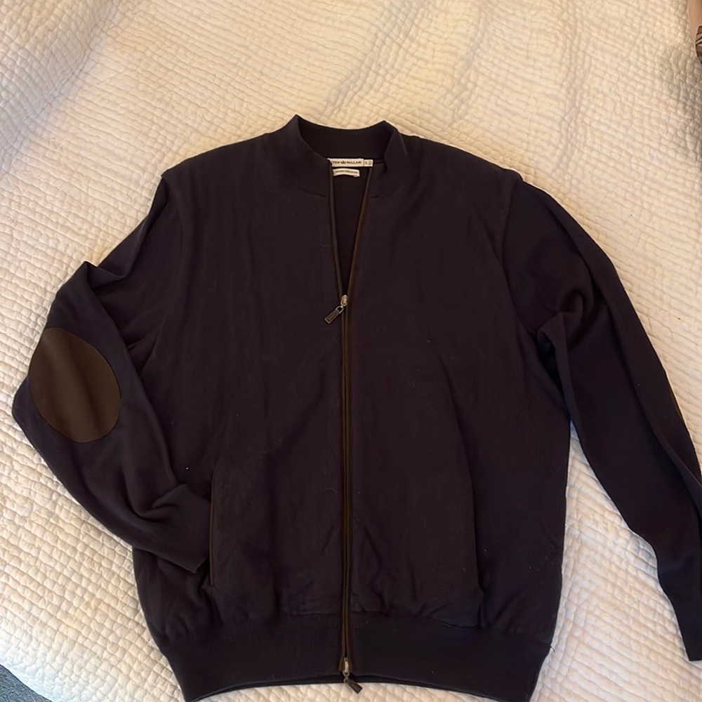 Peter Millar, men’s large, navy jacket… 55% wool 45% cotton